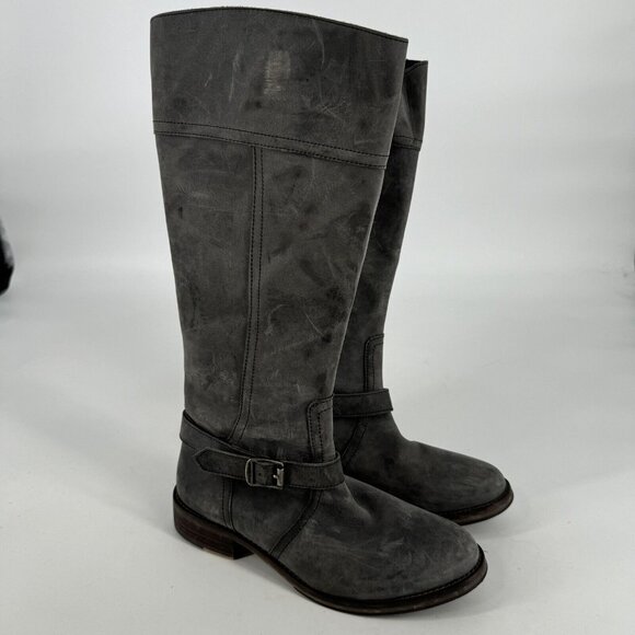 Wolverine boots womens 9.5 gray vegan leather margot tall riding fits like 9 - Picture 2 of 9